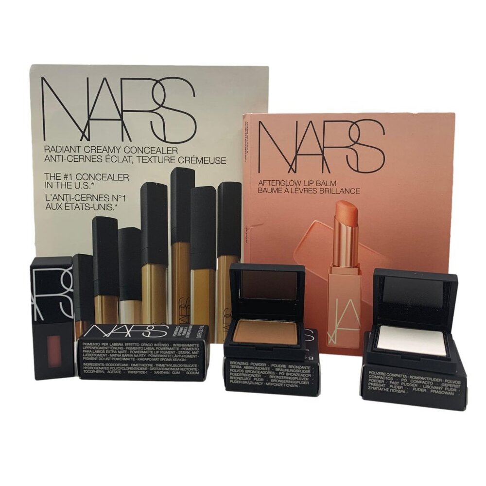 NARS 5 Peice Makeup Set - Concealer, Bronzer, Lip Balm, Lip Pigment & Powder